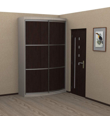 Радиусный шкаф купе "Радуга" выпуклый 600 &mdash; Аэлита