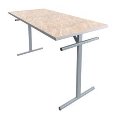 Стол обеденный АЭЛИТА 6-ти местный под скамью, столешница пластик &mdash; Аэлита