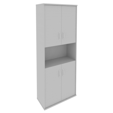 Шкаф высокий широкий Рива (4 низкие двери ЛДСП) &mdash; Аэлита