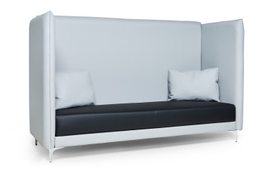 Офисный диван Графит высокий 3-х местный (без подушек-подлокотников) &mdash; Аэлита