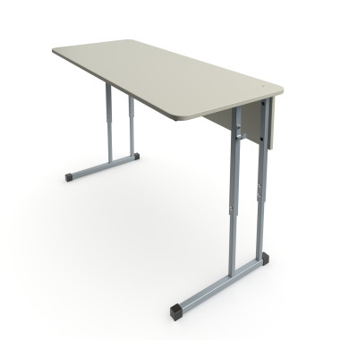 Стол ученический АЭЛИТА 2-местный регулируемый 1200*500 с радиусом &mdash; Аэлита