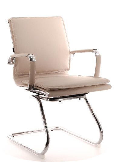 Конференц кресло Everprof Nerey(Нэрэй) CF экокожа бежевый &mdash; Аэлита