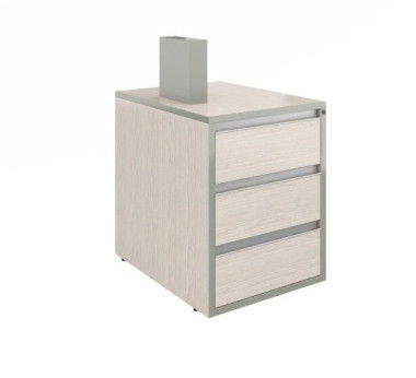 Тумба приставная с 3 ящиками (без топа) 426х550х725 &mdash; Аэлита