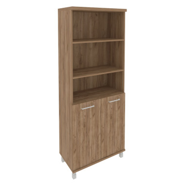 Стеллаж высокий широкий First / Фёст (2 низкие двери ЛДСП) &mdash; Аэлита