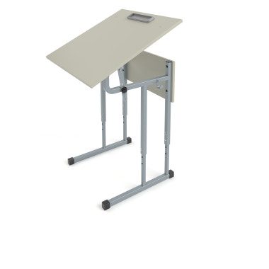 Стол ученический АЭЛИТА 1-местный регулируемый 600*500 с наклоном столешницы &mdash; Аэлита