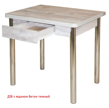 Стол Д18 раскладной с ящиком 600*800/1200 &mdash; Аэлита