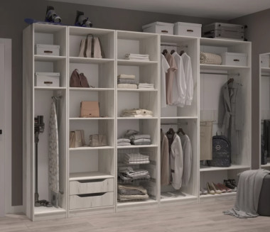 Гардеробная модульная прямая 2600*600, выс.2200 &mdash; Аэлита