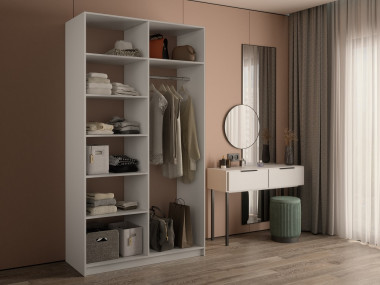 Прямая гардеробная 1214*507, высота 2200 &mdash; Аэлита