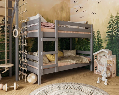 Детская двухъярусная кровать "ДЖУНИОР" из массива сосны &mdash; Аэлита
