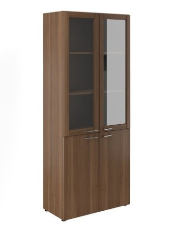 Шкаф со стеклом в дер. раме  812х412х2010  &mdash; Аэлита