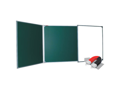 Доска трехэлементная (5 рабочих поверхностей) магнитно-комбинированная &mdash; Аэлита